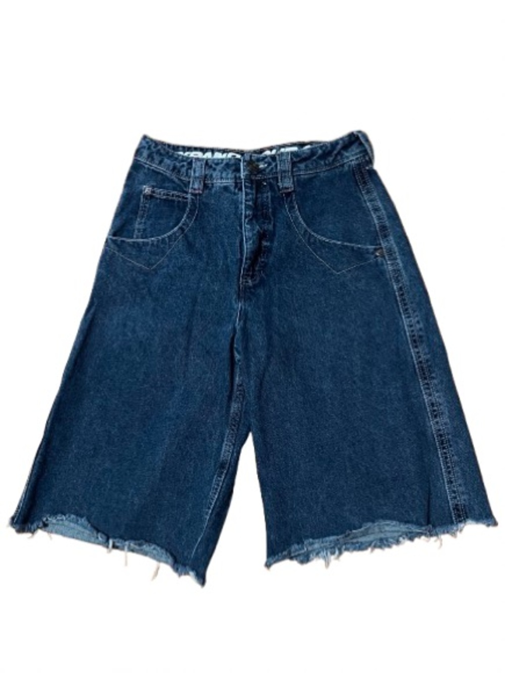 Alab Expand Your Mind Denim Long Star Skater Shorts Size 2